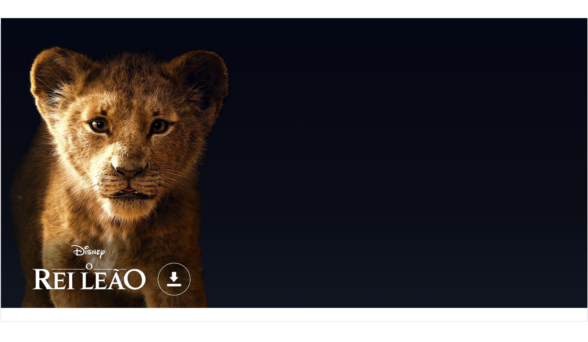 Imagem do Simba, do filme do Rei Leão